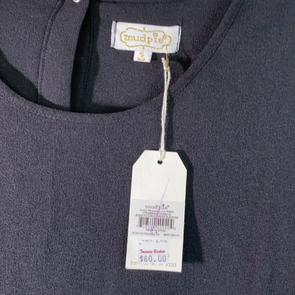 NWT Mudpie Ruffle Hem Shift Dress Small - Picture 2 of 2